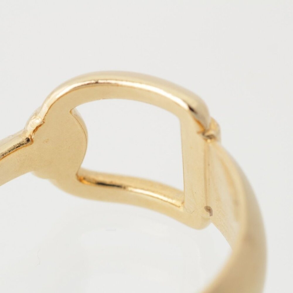 Gucci Horsebit Scarf Ring Gold Plated Vintage - Picture 8 of 10